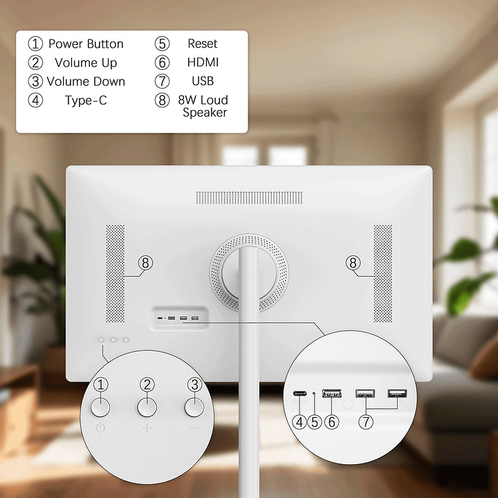 GerelinaTV 32'' Portable Touch Screen Tablet TV